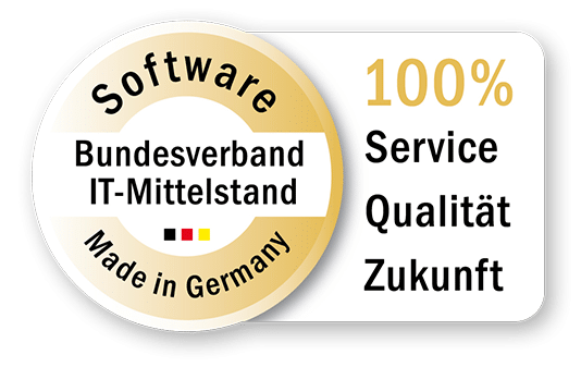 factro Zertifikat des Bundeverbands IT-Mittelstand 100% Service Qualität und Zukunft