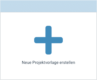Neue Projektvorlage erstellen
