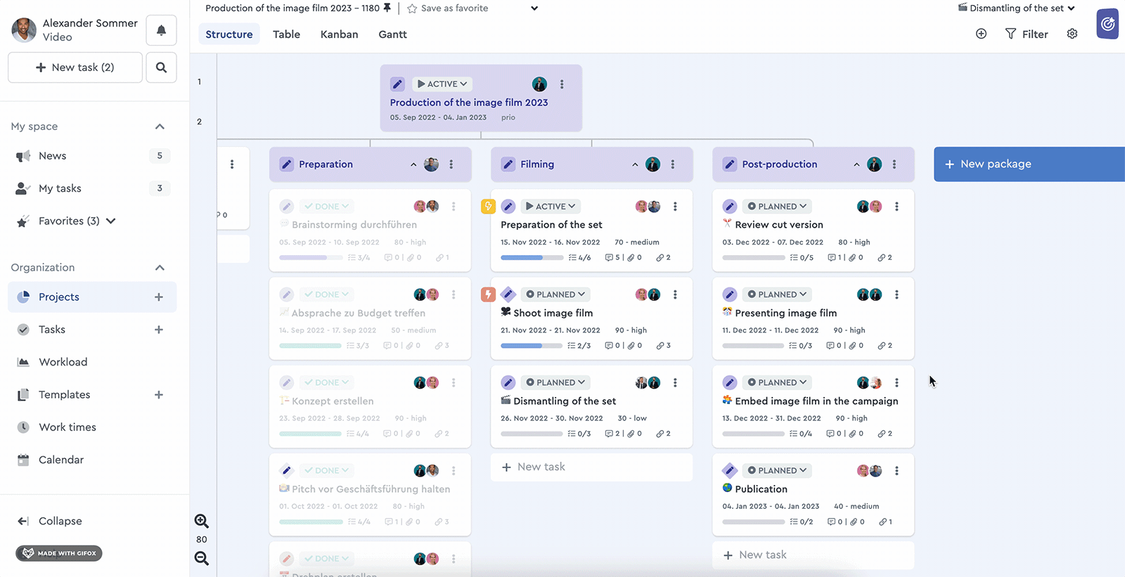 Creating multiple tasks