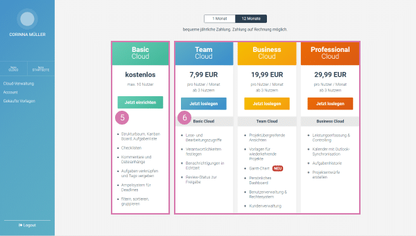 Tariff overview in factro