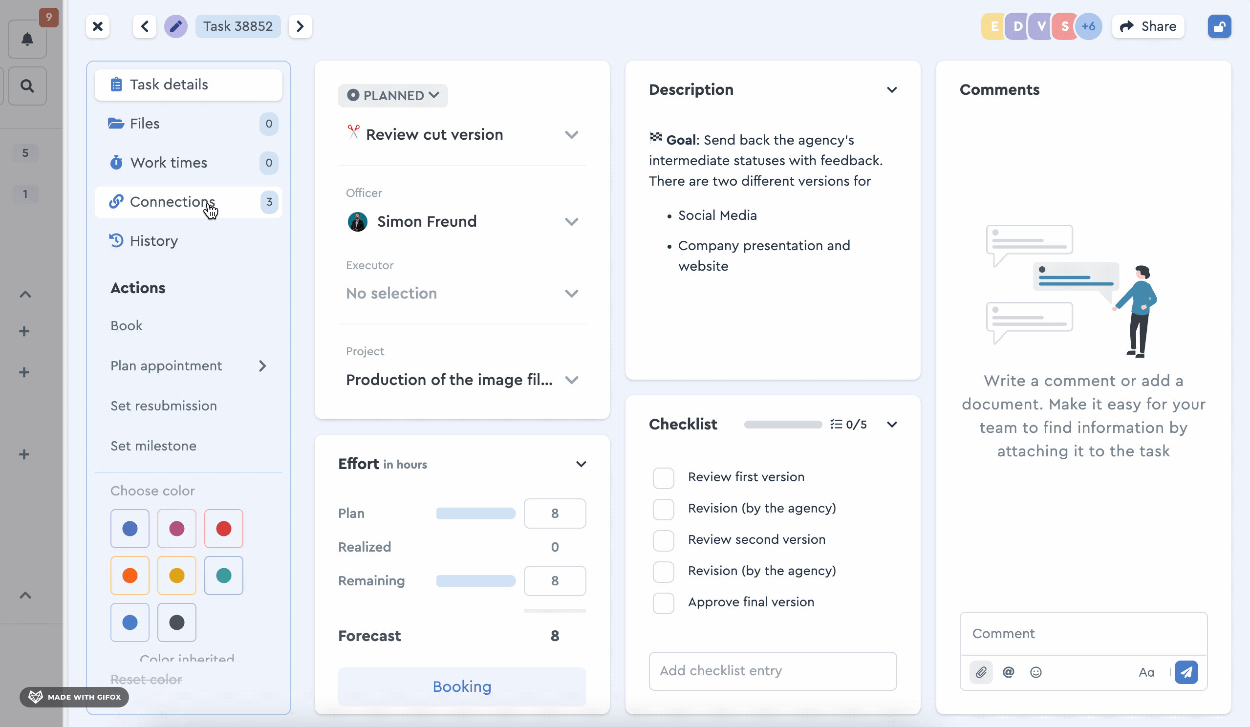 How to link tasks
