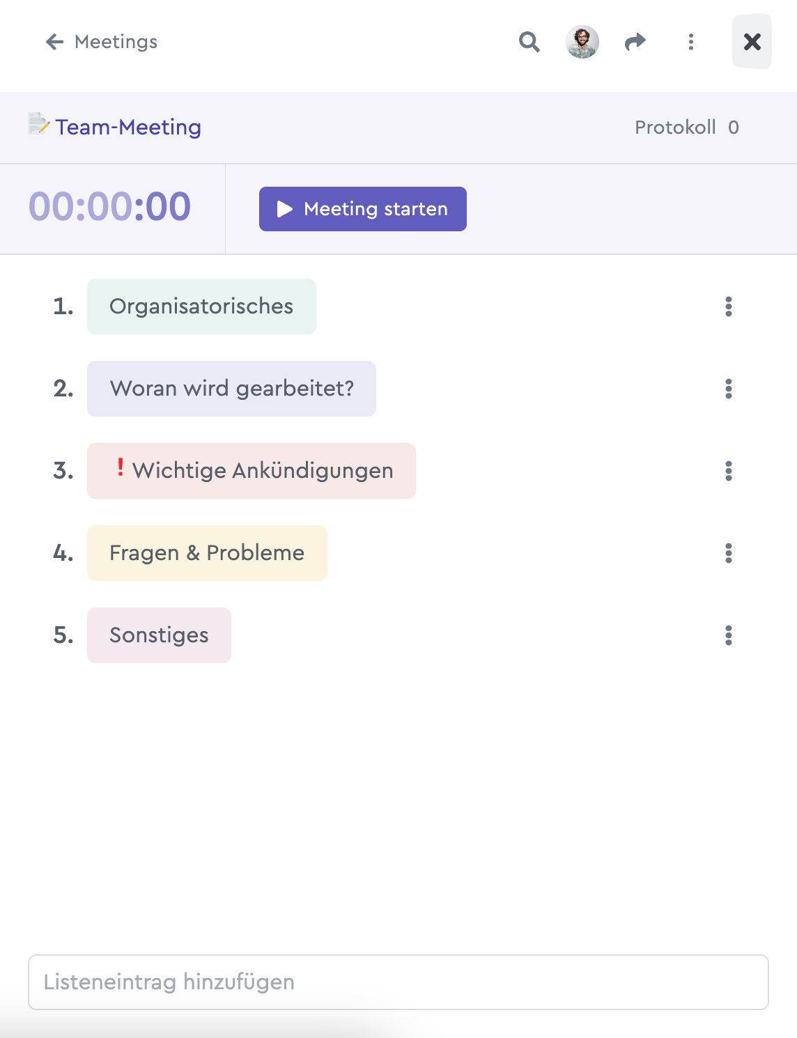 So könnte Dein Team-Meeting aussehen