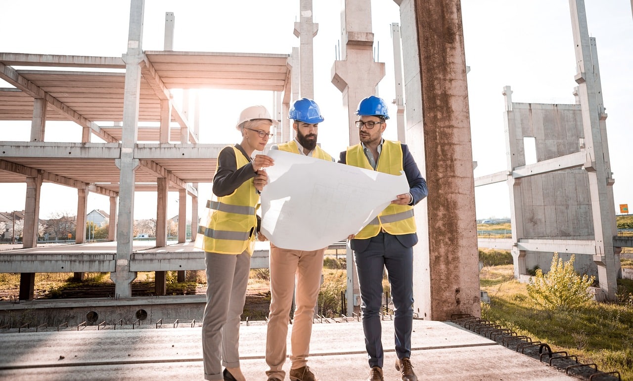 Architekten bei der Arbeit