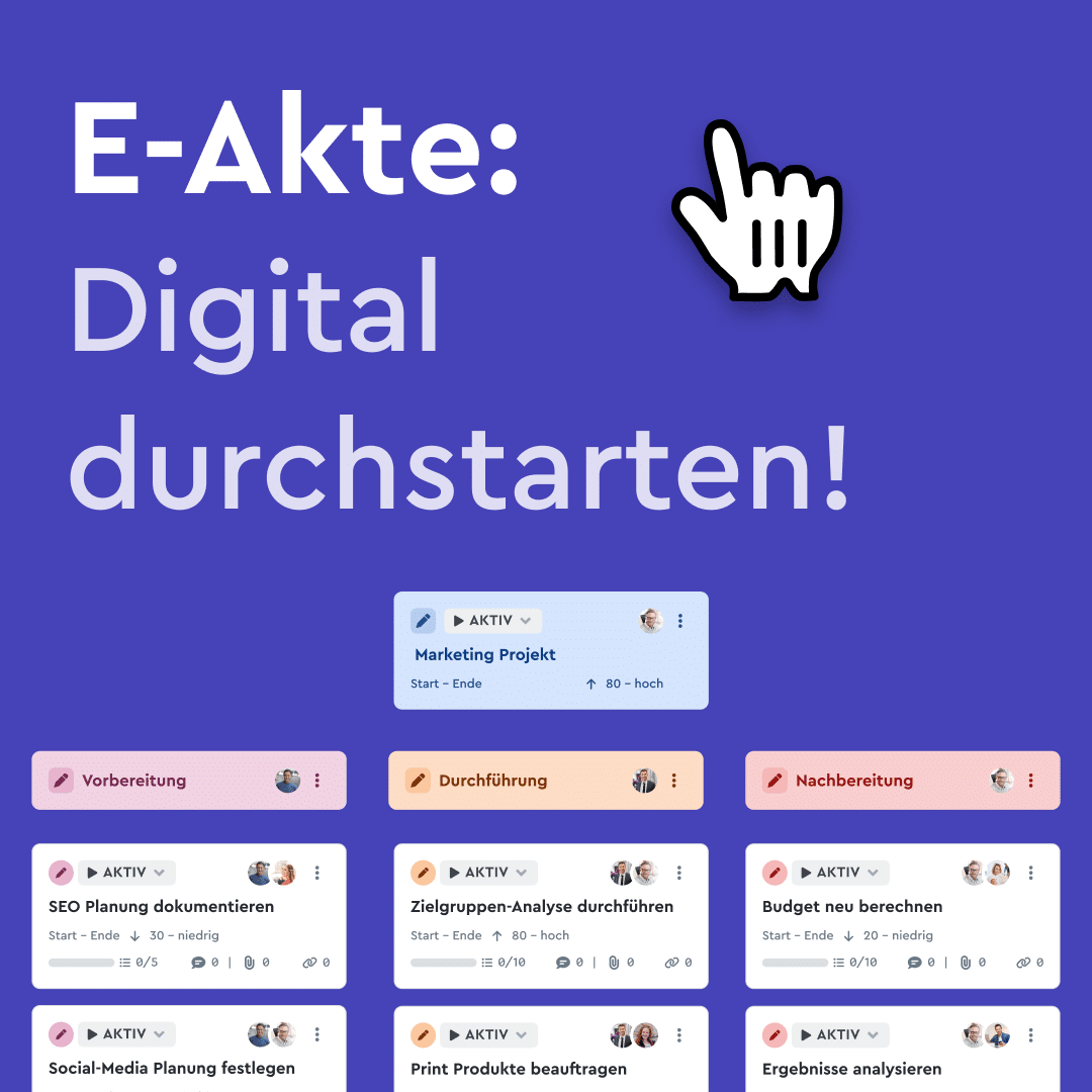 Die E-Akte bietet mehr Transparenz und spart Kosten