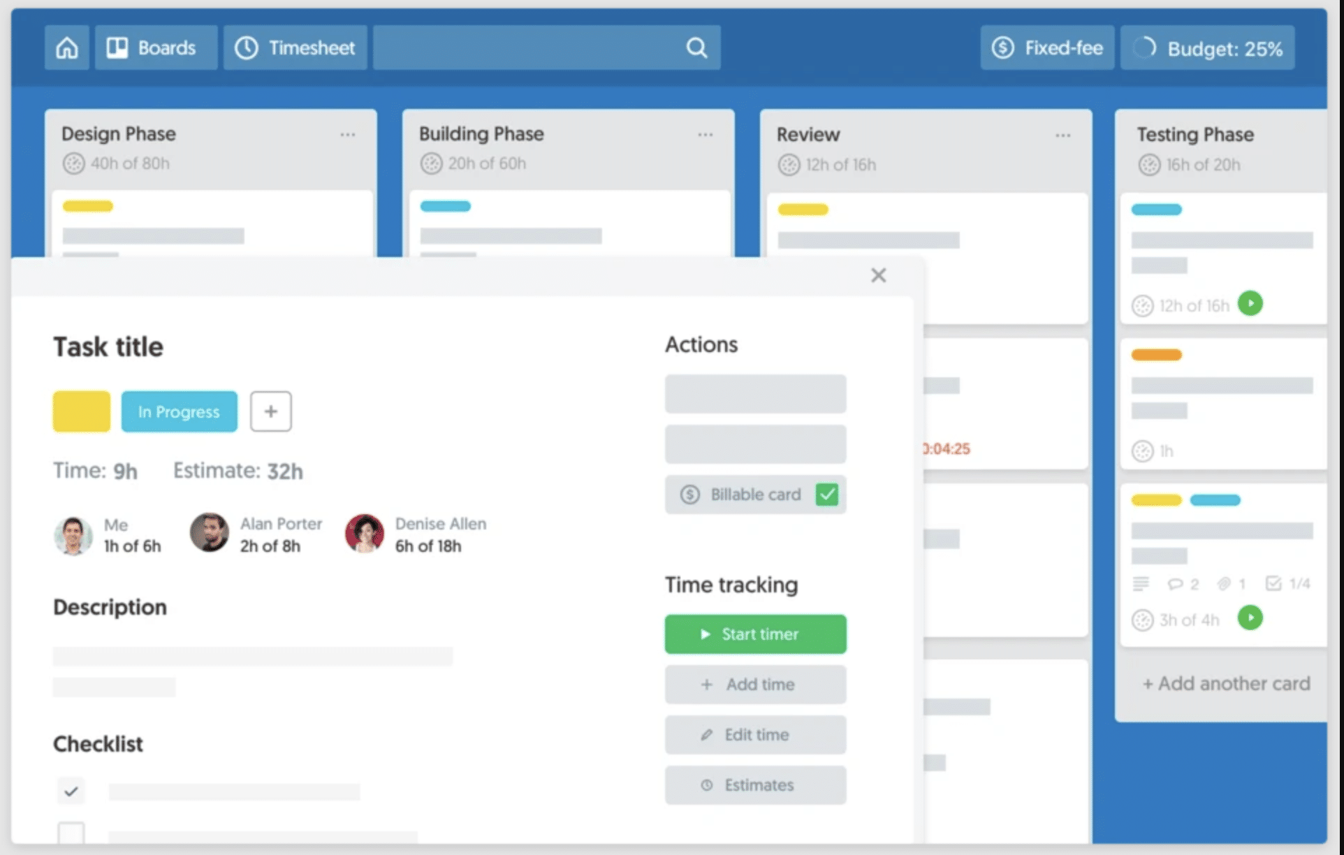 Everhour integriert in Trello