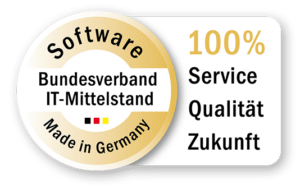 factro Zertifikat des Bundeverbands IT-Mittelstand 100% Service Qualität und Zukunft