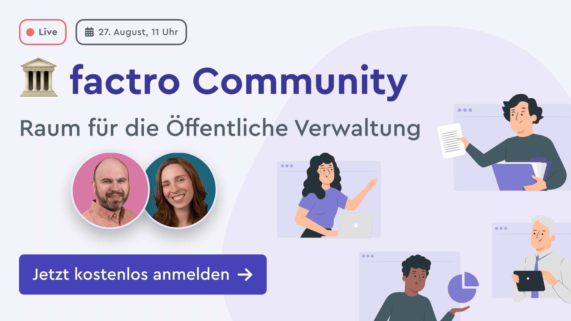 factro Live-Webinar für die Öffentliche Verwaltung. Hier klicken!