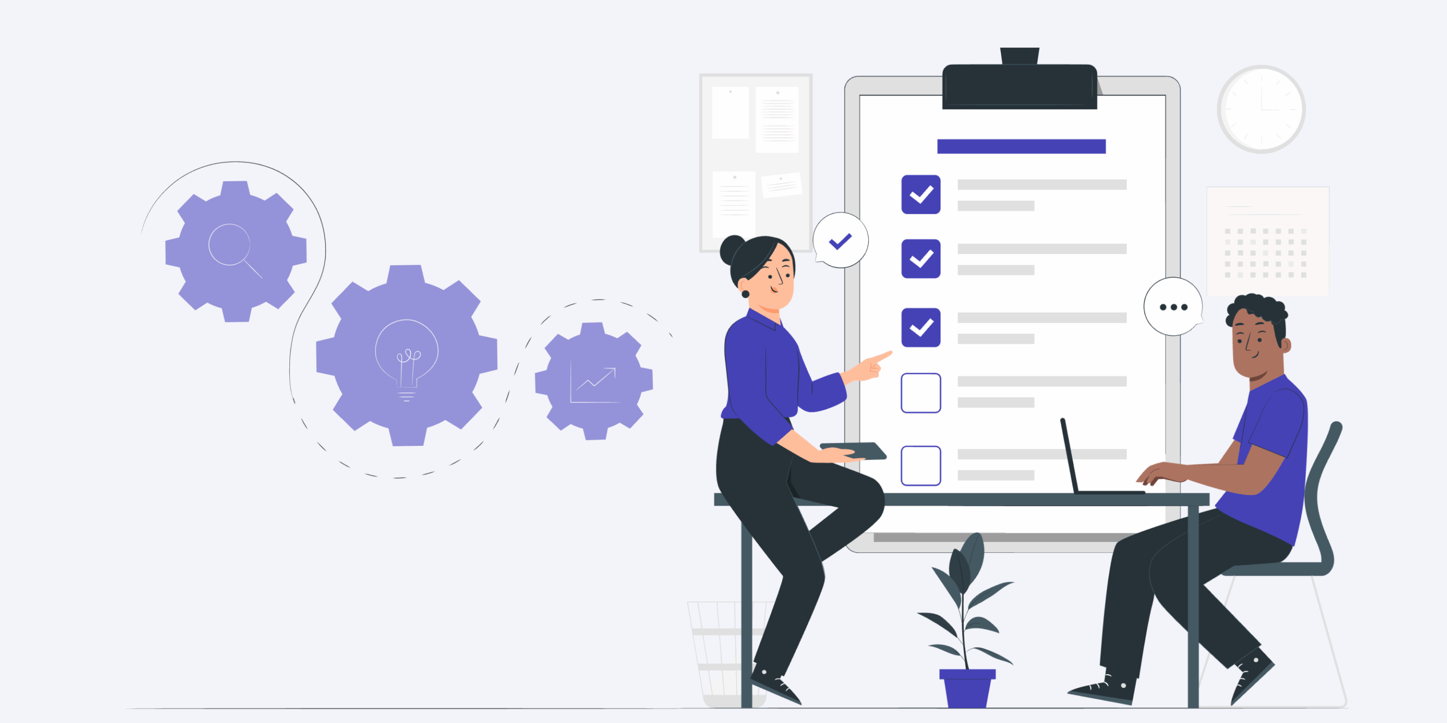 LP PDF DMS Version 2 (1) 2 Personen gehen eine Checkliste durch